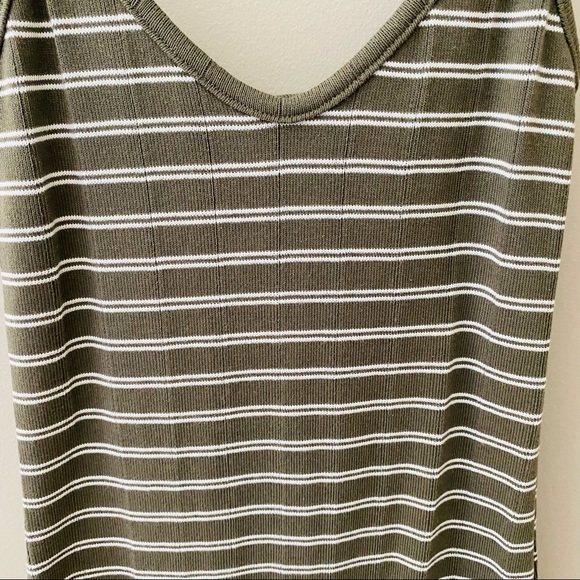 Wild Fable Striped Form Fitting Long Dress Green Sz XS - Picture 4 of 10